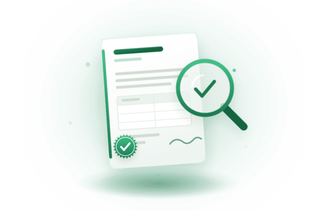 Legal document translation review interface illustration