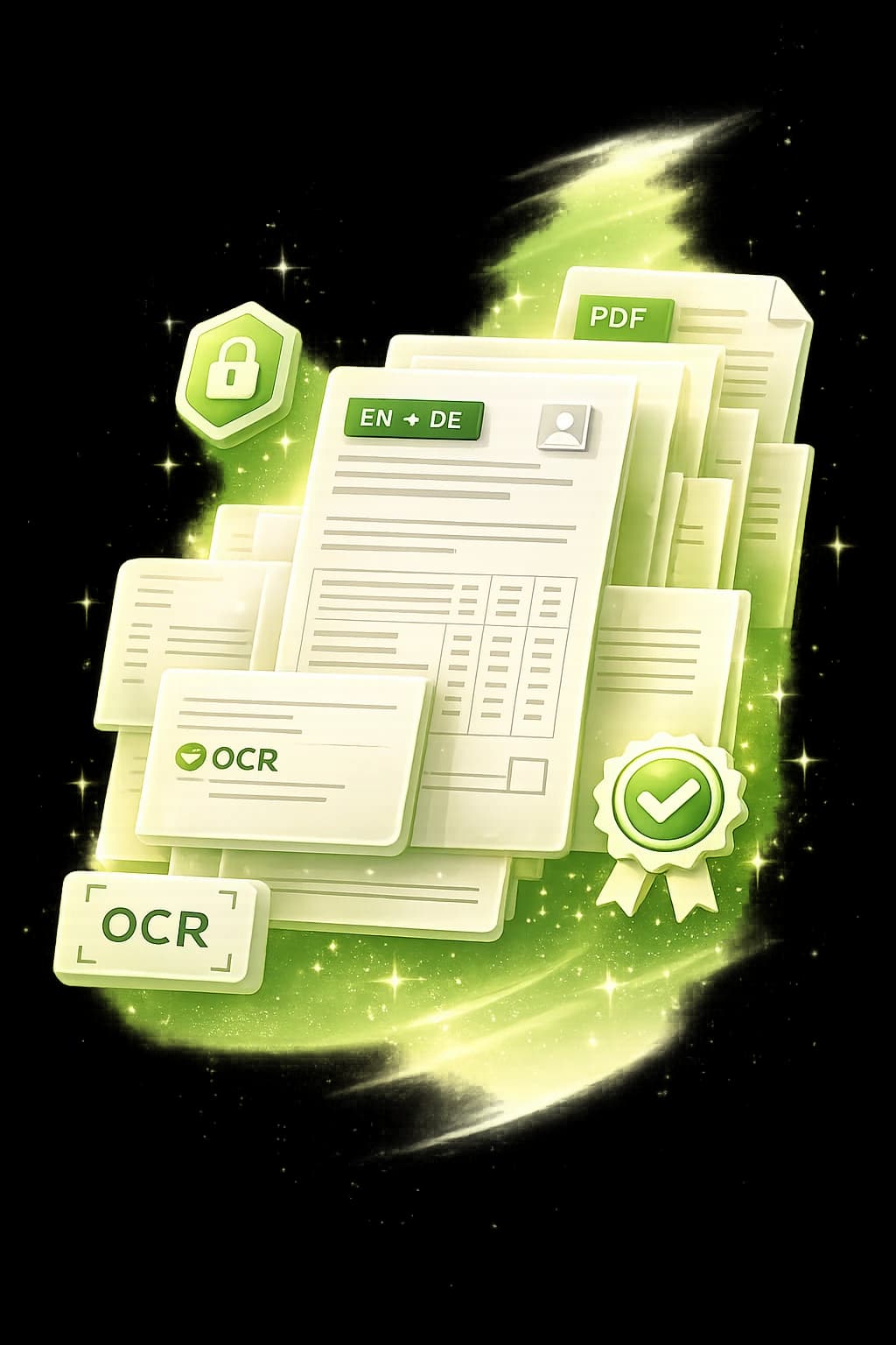 Legal document translation workflow with OCR, bilingual review, and export-ready files