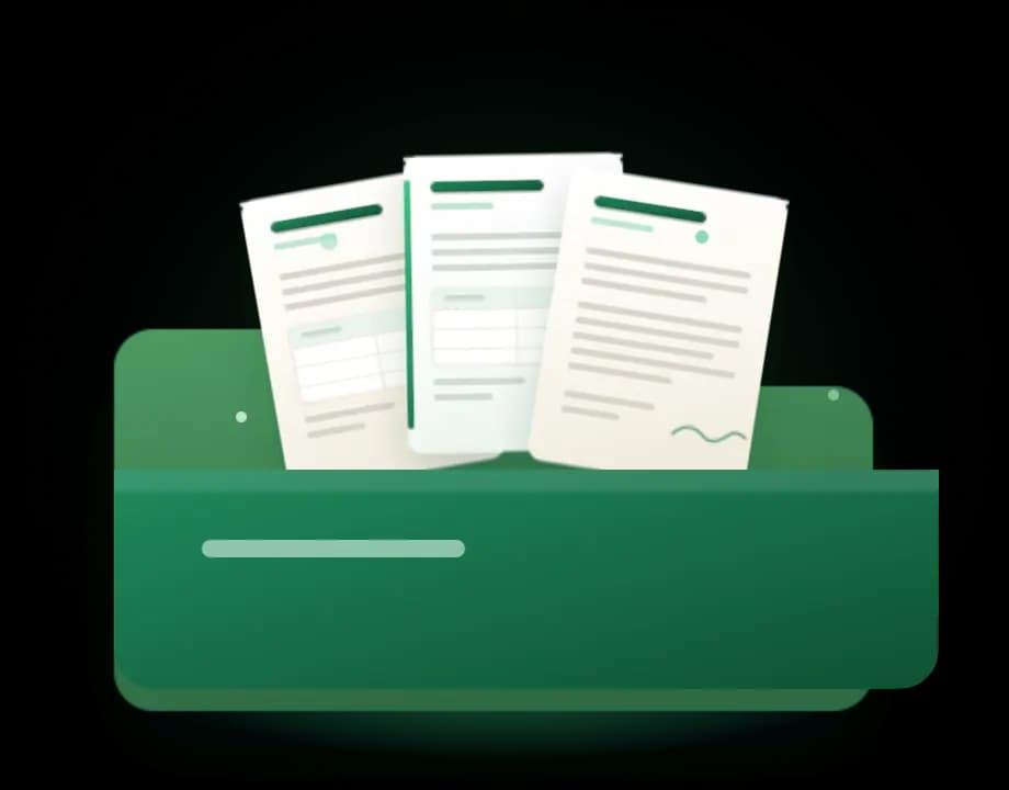 Illustration representing law firms managing legal files and supporting documents