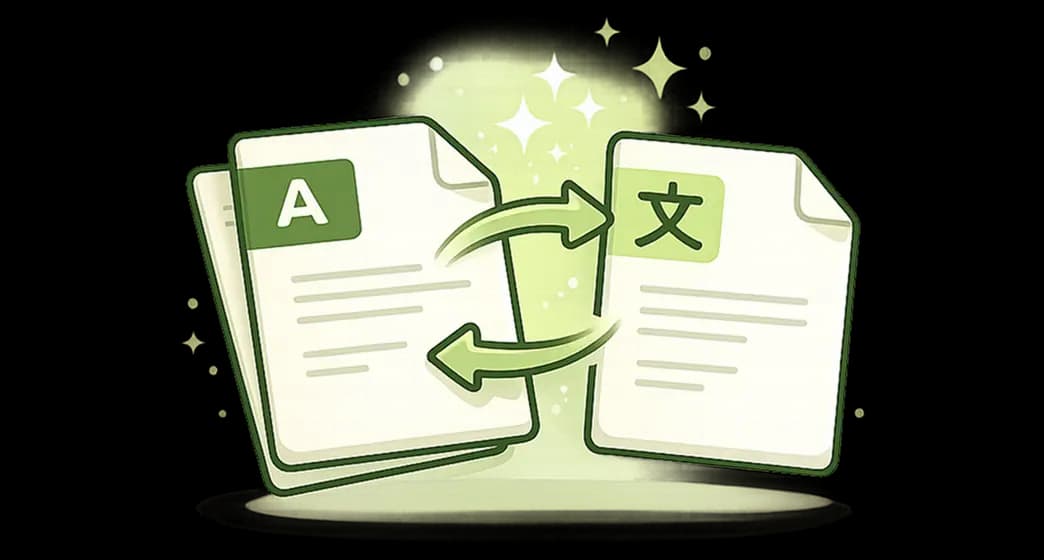 Illustration of translation and review workflow